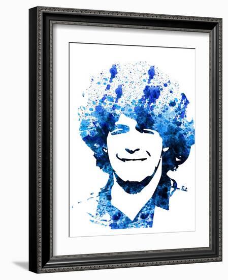 Legendary Maradona Watercolor-Olivia Morgan-Framed Art Print