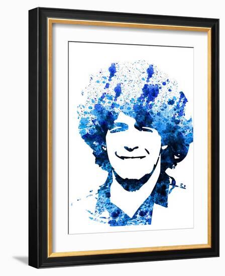 Legendary Maradona Watercolor-Olivia Morgan-Framed Art Print