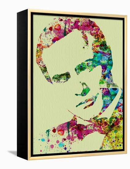 Legendary Marlon Brando Watercolor-Olivia Morgan-Framed Stretched Canvas