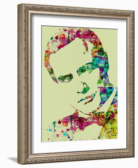 Legendary Marlon Brando Watercolor-Olivia Morgan-Framed Art Print