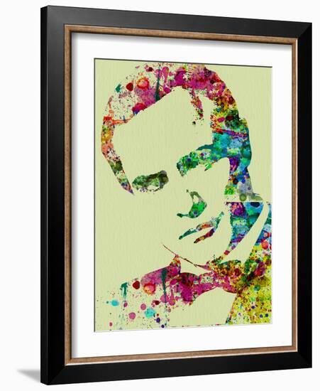 Legendary Marlon Brando Watercolor-Olivia Morgan-Framed Art Print