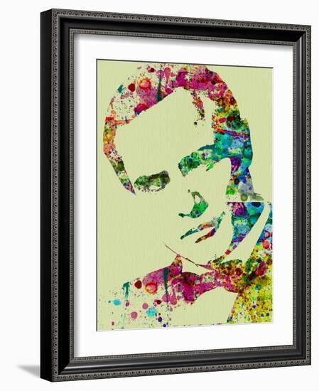 Legendary Marlon Brando Watercolor-Olivia Morgan-Framed Art Print