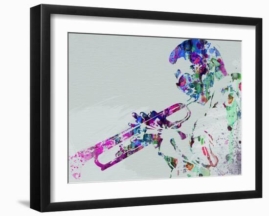 Legendary Miles Davis Watercolor-Olivia Morgan-Framed Art Print