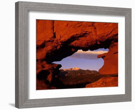 Legendary Pike's Peak, Garden of the Gods, Colorado Springs, Colorado-Jerry Ginsberg-Framed Photographic Print