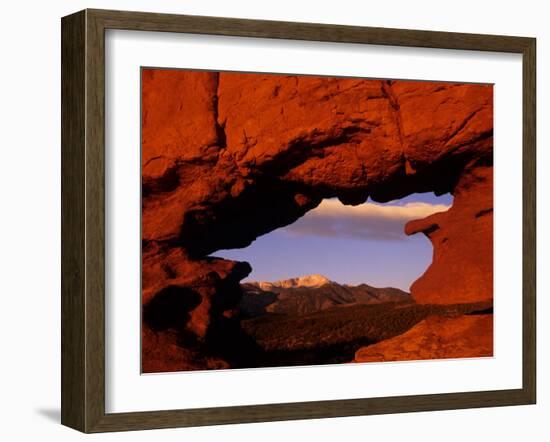 Legendary Pike's Peak, Garden of the Gods, Colorado Springs, Colorado-Jerry Ginsberg-Framed Photographic Print