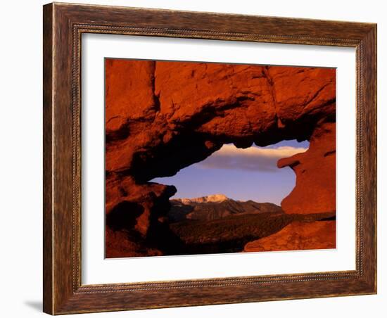 Legendary Pike's Peak, Garden of the Gods, Colorado Springs, Colorado-Jerry Ginsberg-Framed Photographic Print