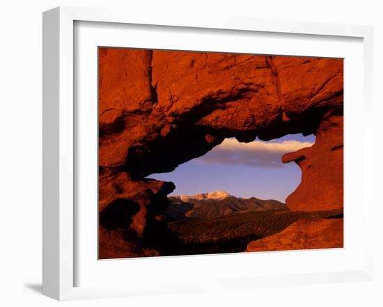 Legendary Pike's Peak, Garden of the Gods, Colorado Springs, Colorado-Jerry Ginsberg-Framed Photographic Print