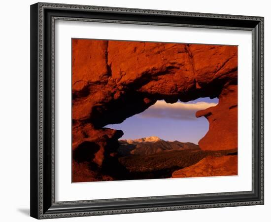 Legendary Pike's Peak, Garden of the Gods, Colorado Springs, Colorado-Jerry Ginsberg-Framed Photographic Print