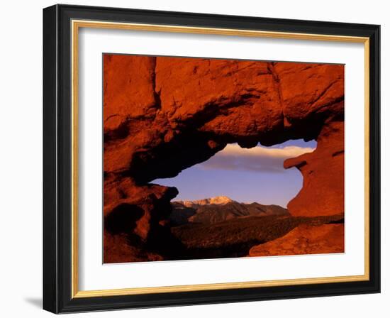 Legendary Pike's Peak, Garden of the Gods, Colorado Springs, Colorado-Jerry Ginsberg-Framed Photographic Print