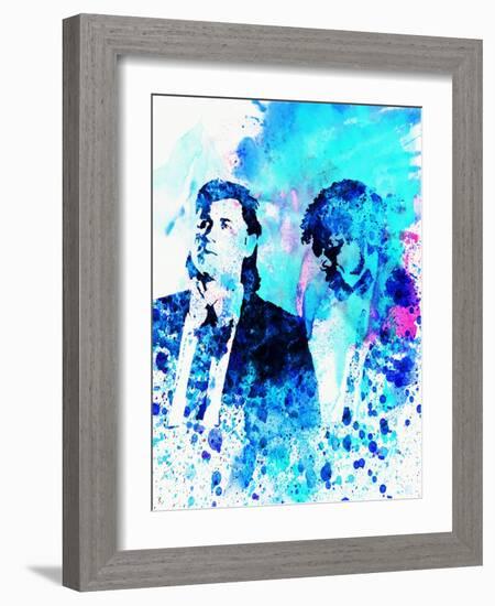 Legendary Pulp Fiction Watercolor-Olivia Morgan-Framed Art Print