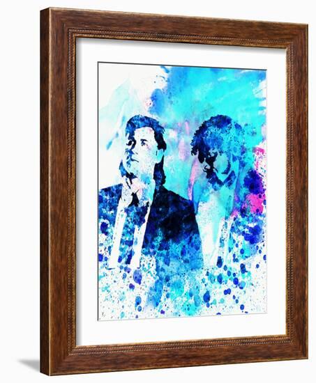 Legendary Pulp Fiction Watercolor-Olivia Morgan-Framed Art Print