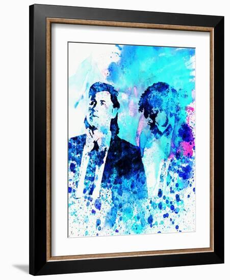 Legendary Pulp Fiction Watercolor-Olivia Morgan-Framed Art Print