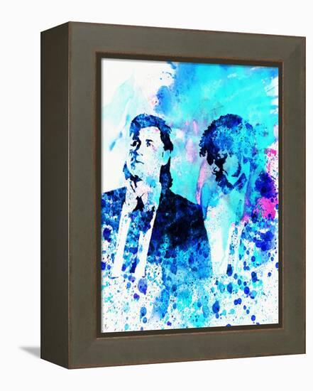 Legendary Pulp Fiction Watercolor-Olivia Morgan-Framed Stretched Canvas