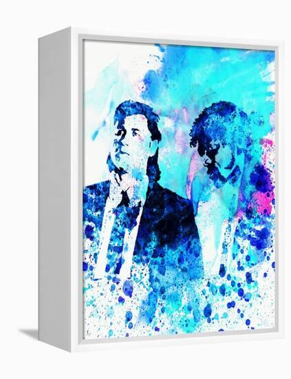 Legendary Pulp Fiction Watercolor-Olivia Morgan-Framed Stretched Canvas