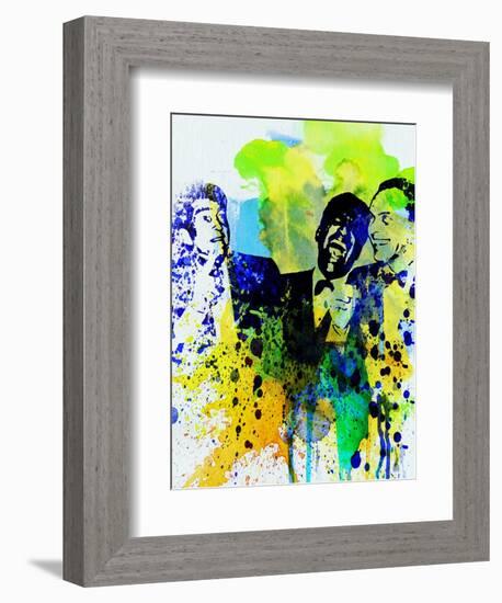 Legendary Rat Pack Watercolor-Olivia Morgan-Framed Premium Giclee Print