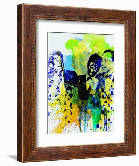 Legendary Rat Pack Watercolor-Olivia Morgan-Framed Premium Giclee Print