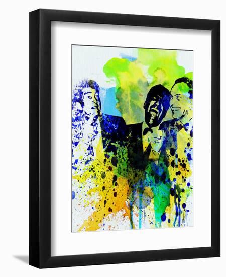 Legendary Rat Pack Watercolor-Olivia Morgan-Framed Premium Giclee Print