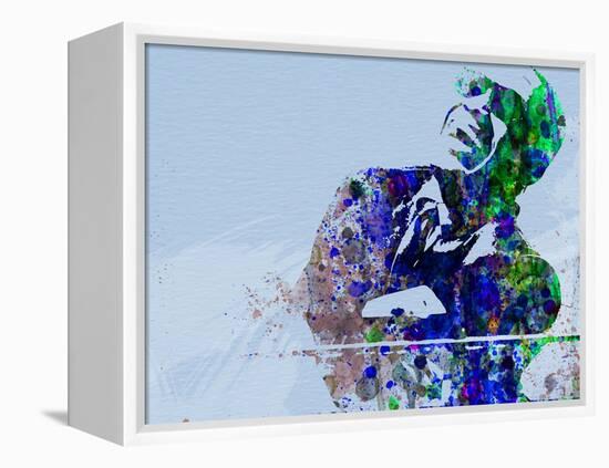 Legendary Ray Charles Watercolor-Olivia Morgan-Framed Stretched Canvas