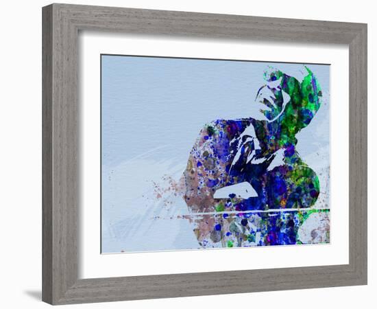 Legendary Ray Charles Watercolor-Olivia Morgan-Framed Art Print