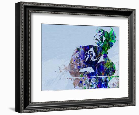 Legendary Ray Charles Watercolor-Olivia Morgan-Framed Premium Giclee Print