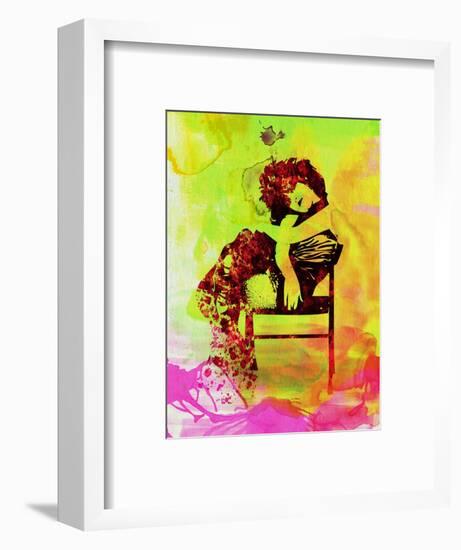 Legendary Siouxsie and the Banshees Watercolor-Olivia Morgan-Framed Art Print