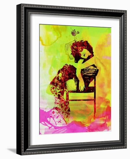 Legendary Siouxsie and the Banshees Watercolor-Olivia Morgan-Framed Art Print