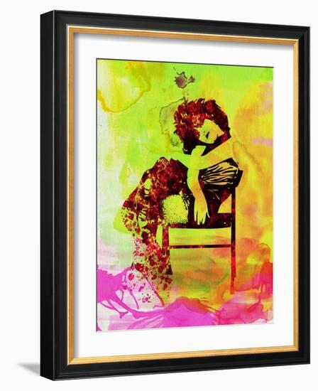 Legendary Siouxsie and the Banshees Watercolor-Olivia Morgan-Framed Art Print