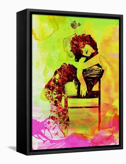 Legendary Siouxsie and the Banshees Watercolor-Olivia Morgan-Framed Stretched Canvas