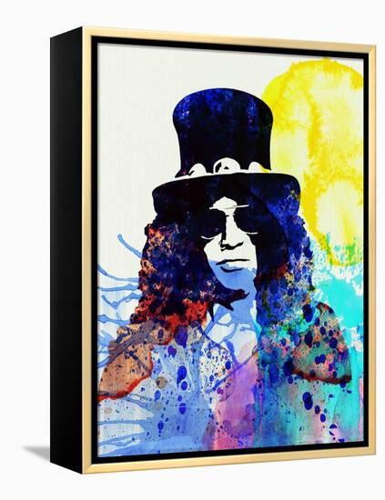 Legendary Slash Watercolor I-Olivia Morgan-Framed Stretched Canvas