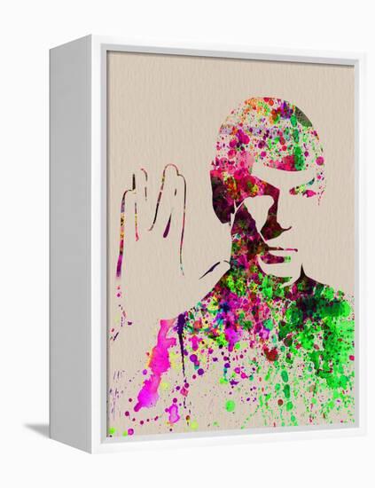 Legendary Spock Watercolor-Olivia Morgan-Framed Stretched Canvas