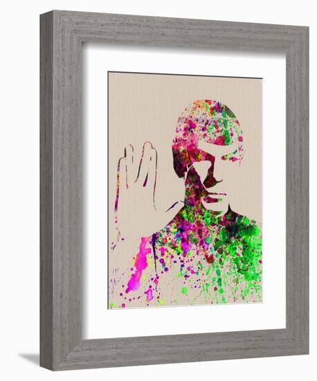 Legendary Spock Watercolor-Olivia Morgan-Framed Premium Giclee Print