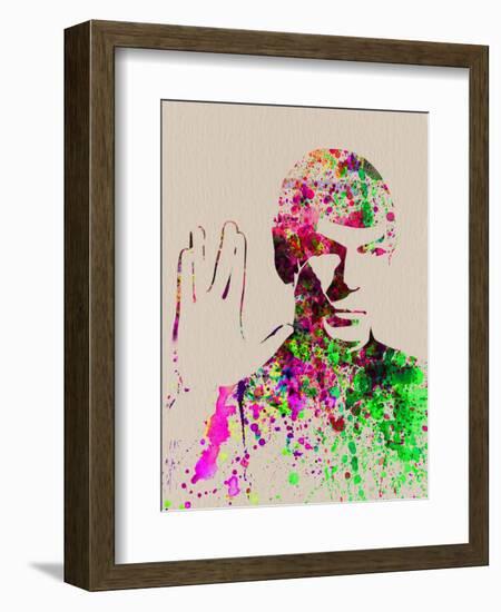 Legendary Spock Watercolor-Olivia Morgan-Framed Premium Giclee Print