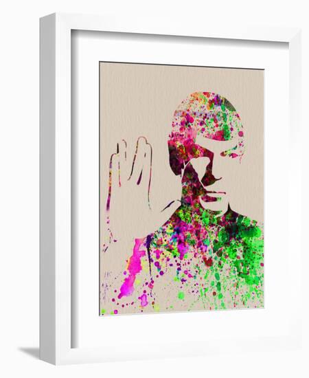 Legendary Spock Watercolor-Olivia Morgan-Framed Premium Giclee Print