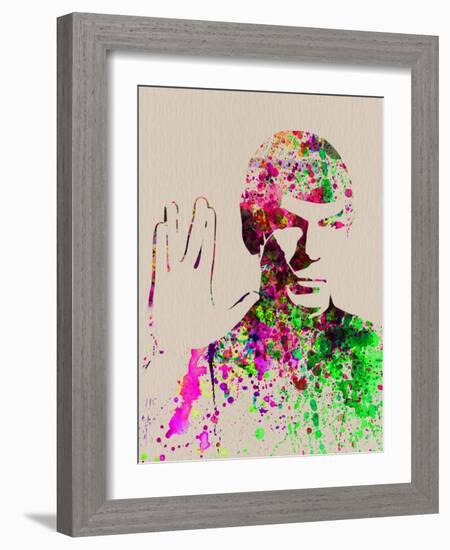 Legendary Spock Watercolor-Olivia Morgan-Framed Art Print