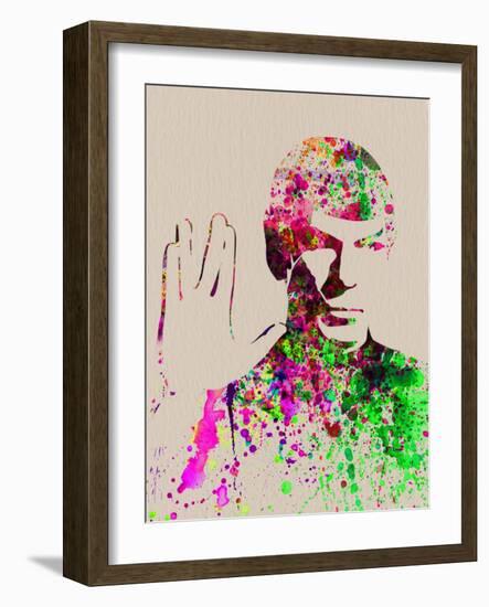 Legendary Spock Watercolor-Olivia Morgan-Framed Art Print