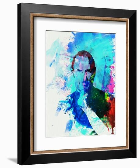 Legendary Steve Jobs Watercolor-Olivia Morgan-Framed Art Print