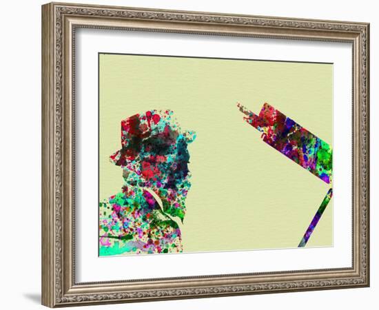 Legendary Thelonious Monk Watercolor I-Olivia Morgan-Framed Art Print