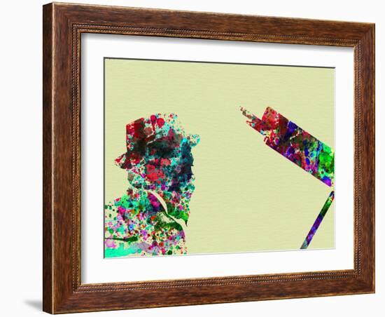 Legendary Thelonious Monk Watercolor I-Olivia Morgan-Framed Art Print