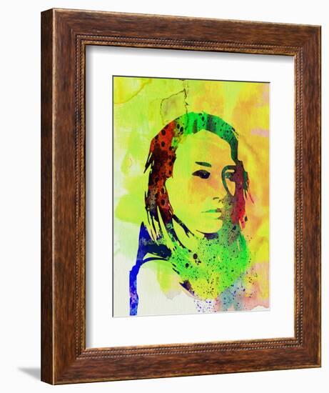 Legendary Tori Amos Watercolor-Olivia Morgan-Framed Premium Giclee Print