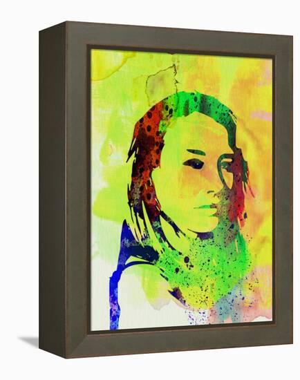 Legendary Tori Amos Watercolor-Olivia Morgan-Framed Stretched Canvas