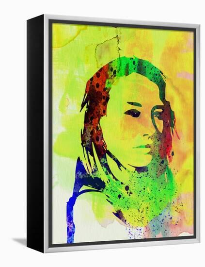 Legendary Tori Amos Watercolor-Olivia Morgan-Framed Stretched Canvas