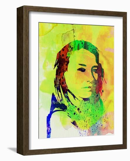 Legendary Tori Amos Watercolor-Olivia Morgan-Framed Art Print