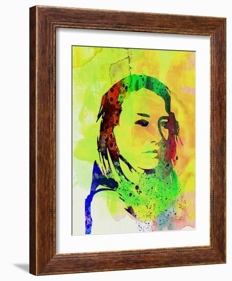 Legendary Tori Amos Watercolor-Olivia Morgan-Framed Art Print