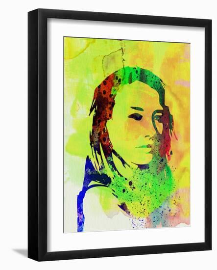 Legendary Tori Amos Watercolor-Olivia Morgan-Framed Art Print