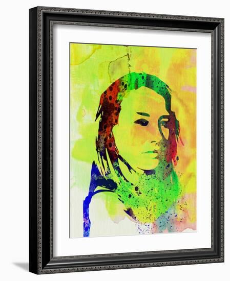 Legendary Tori Amos Watercolor-Olivia Morgan-Framed Art Print