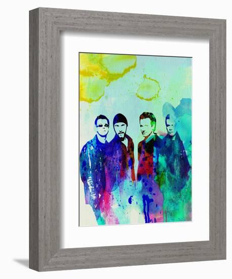 Legendary U2 Watercolor-Olivia Morgan-Framed Premium Giclee Print