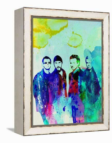 Legendary U2 Watercolor-Olivia Morgan-Framed Stretched Canvas