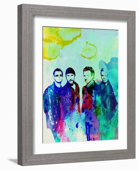 Legendary U2 Watercolor-Olivia Morgan-Framed Art Print