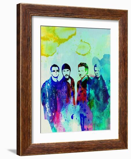 Legendary U2 Watercolor-Olivia Morgan-Framed Art Print