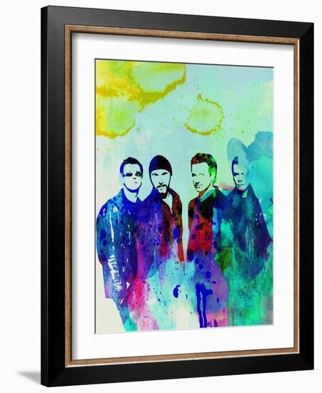 Legendary U2 Watercolor-Olivia Morgan-Framed Art Print